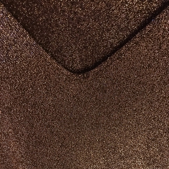 NWOT New Woman Sparkly V-Neck Top with belt - Picture 5 of 5